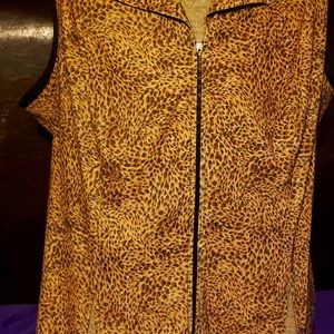 Suit Vest Animal Print silky smooth fabric